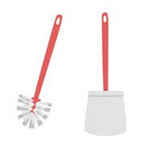 Toilet Brush & Dust Pan Set